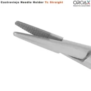 TC Castroviejo needle holder Straight fine tip 14cm - Image 2
