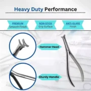 Orthodontic Hammer Head Pliers Cinch Back Niti Wire Dental Lab instruments 13.5cm - Image 3