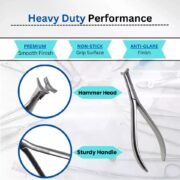 Orthodontic Hammer Head Pliers Cinch Back Niti Wire Dental Lab instruments 13.5cm