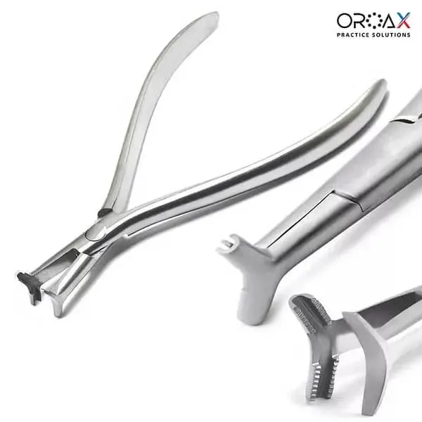 Orthodontic Hammer Head Pliers Cinch Back Niti Wire Dental Lab instruments 13.5cm