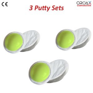 3 sets x 6pcs Green/White putty sets
