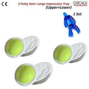 2 Sets x 4 pc Green/White putty set