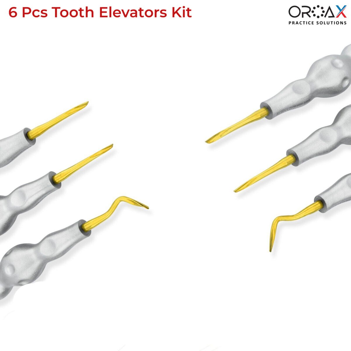 6pcs Dental Twist Point Root Elevators Set - Luxating Instruments - Image 3