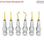 6pcs Dental Twist Point Root Elevators Set - Luxating Instruments