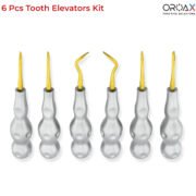 6pcs Dental Twist Point Root Elevators Set - Luxating Instruments