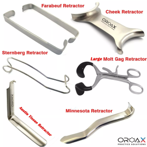 Juego de Retractor dental: retractor de mejillas