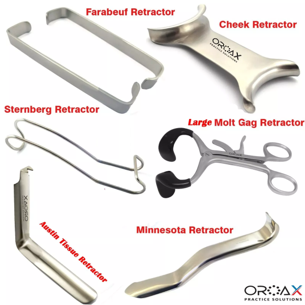 Juego de Retractor dental: retractor de mejillas