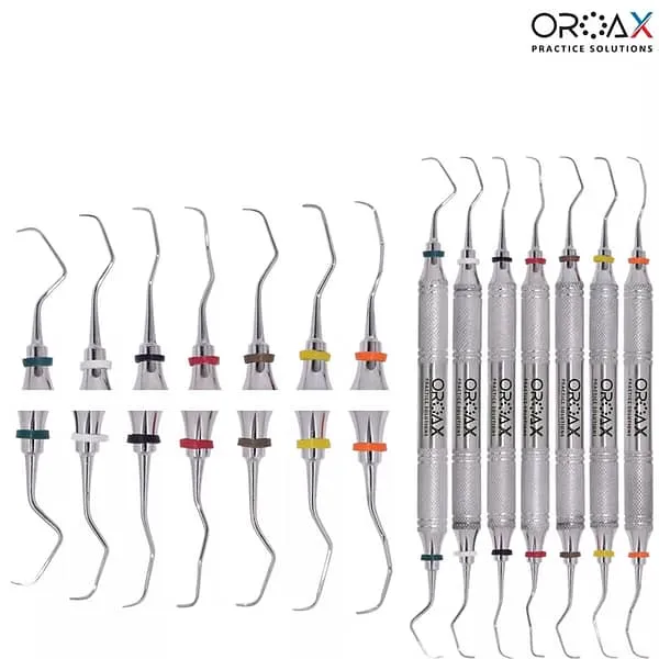 7 Pcs Periodontal Gracey Curettes Set -Hollow Handel