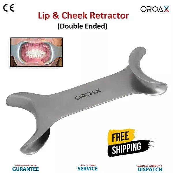Dental Retractor Set - 6pcs Molt & Minnesota Cheek Retractors
