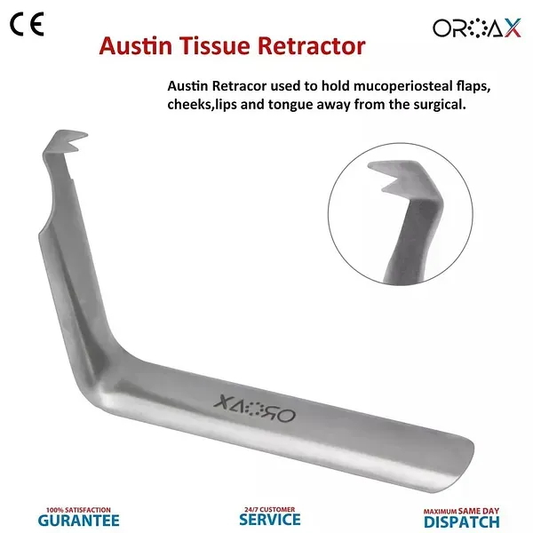 Dental Retractor Set - 6pcs Molt & Minnesota Cheek Retractors