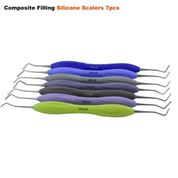 7pcs Composite filling instruments Silicone Handle