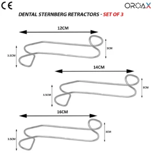 Lip Cheek Retractor Sternberg Dental set of 3
