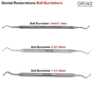 Ball Burnisher Set for Dental Restorations – 1mm to 2.3mm