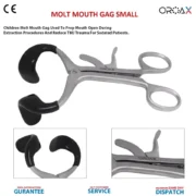 Dental Molt Mouth Gag Minnesota Retractor Set of 3 - Image 5