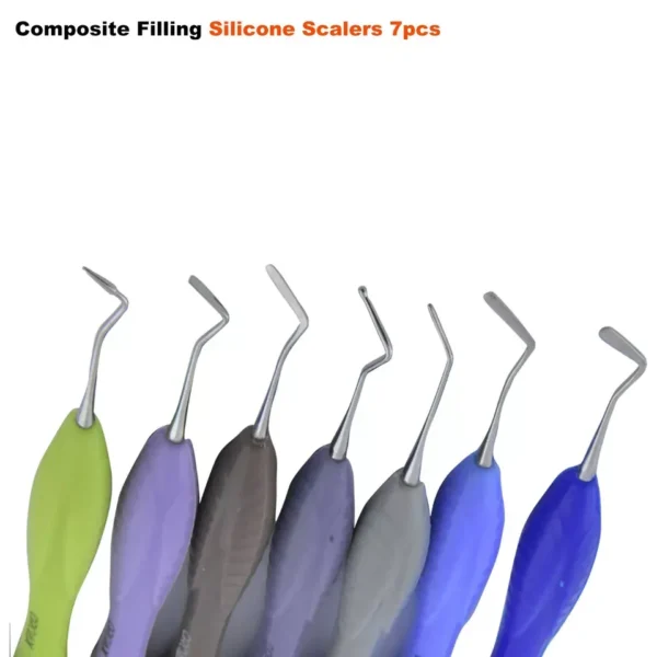 7pcs Composite filling instruments Silicone Handle