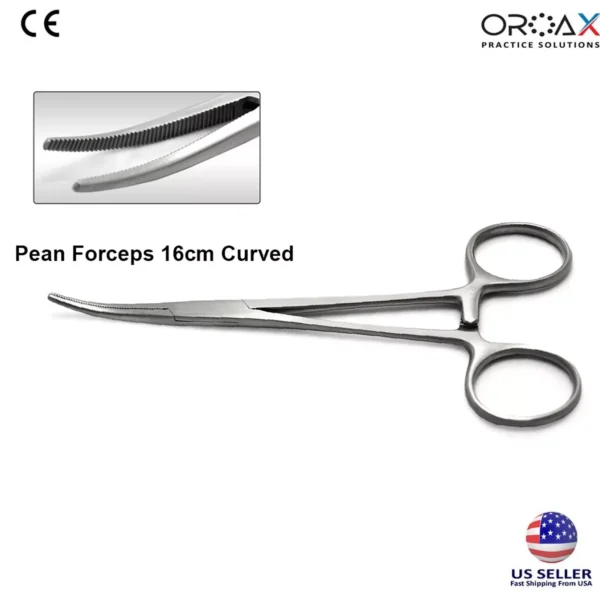 Rochester Pean Hemostatic Forceps Curved 16 cm