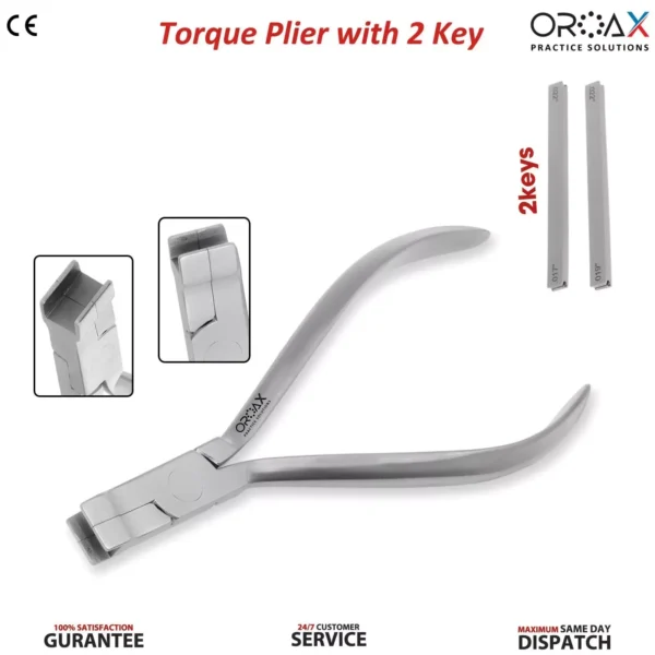 Torque Key Plier with 2 Keys – Orthodontic Wire Adjusting