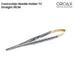 Castroviejo Needle Holder Micro Suture TC Tip 18cm